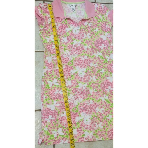 Lilly Pulitzer Youth Size 14 Vintage White Label Floral Dress Preppy Cottage - Picture 7 of 9
